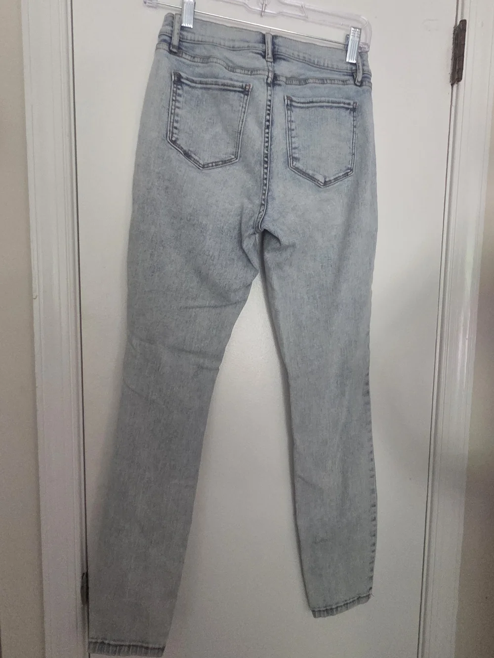 Soho New York & Co Curvy Super Skinny Jeans Size 4 Light Acid Wash